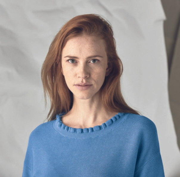 Pull tricoté en chanvre élégant Coupe normale pour femmes