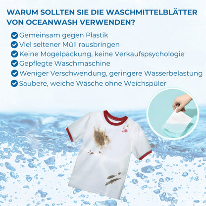 OceanWash Waschmittelblätter | Sensitiv 🤍