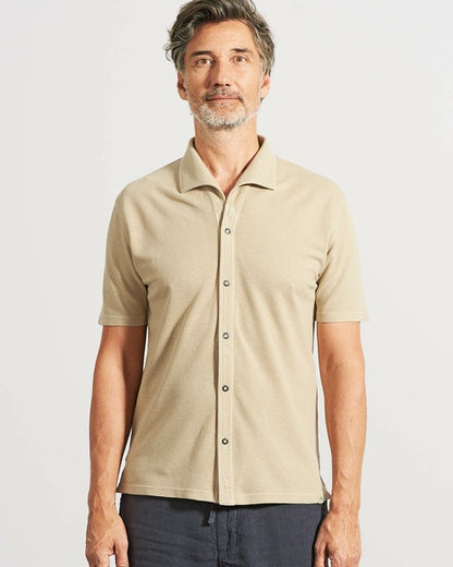 Hemp Jersey Pique Shirt | Men Normal Fit | DH057 