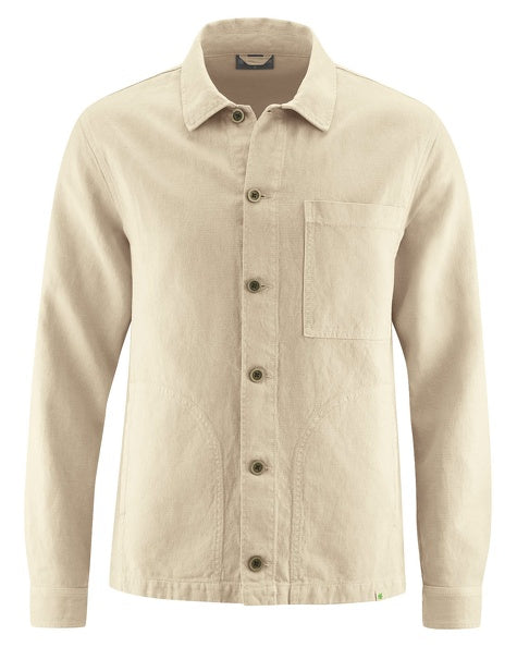 Veste chemise surdimensionnée en chanvre | Coupe régulière UNISEXE | DH716 
