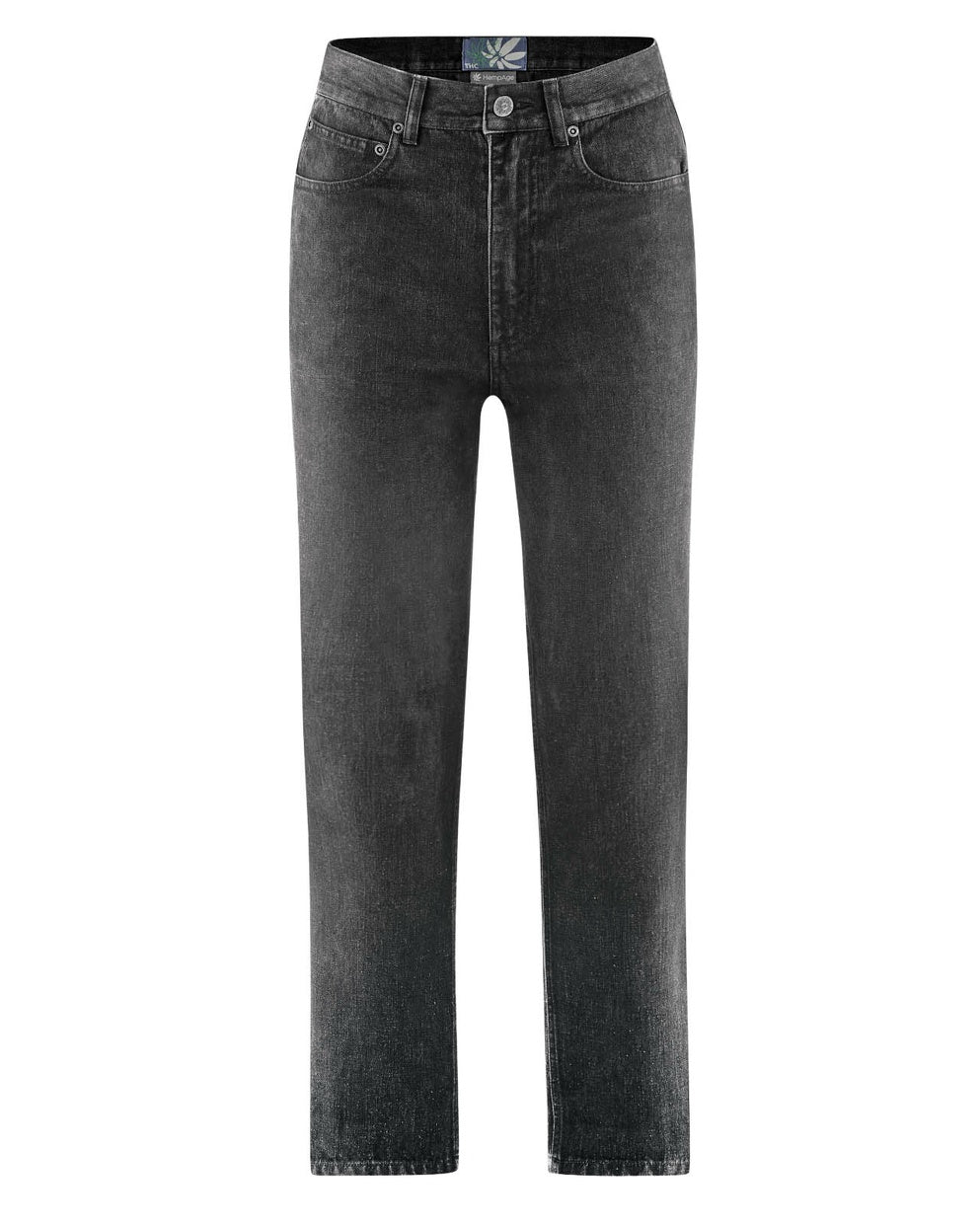 Black Denim Hanf Jeans | Women Straight Cut | DH578