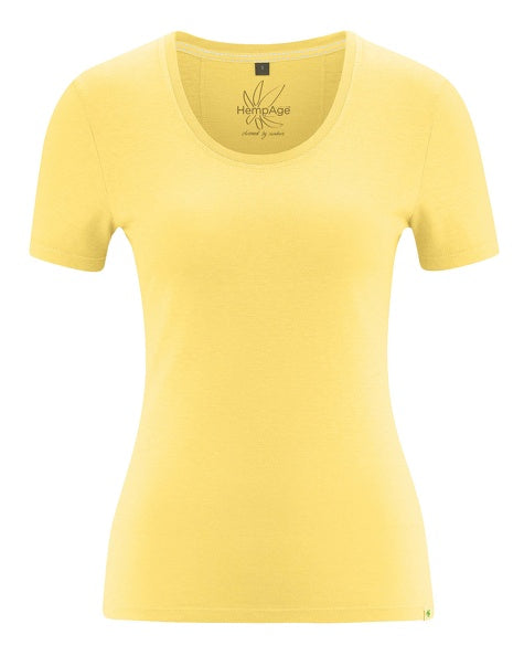 T-shirt en chanvre coupe slim | Coupe ajustée pour femmes | DH662 