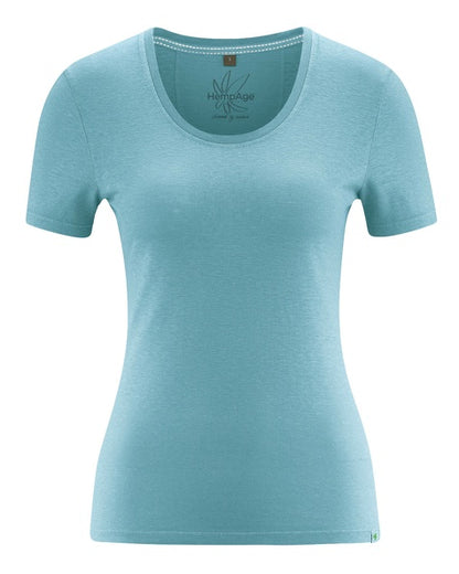 T-shirt en chanvre coupe slim | Coupe ajustée pour femmes | DH662 