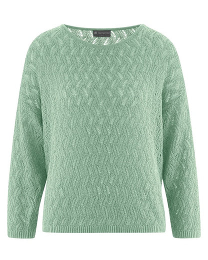 Hemp Ajoure Sweater | Women's Relaxed Fit | LZ329