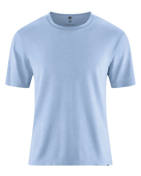 T-shirt en jersey flammé de chanvre | Hommes Coupe normale | DH846 