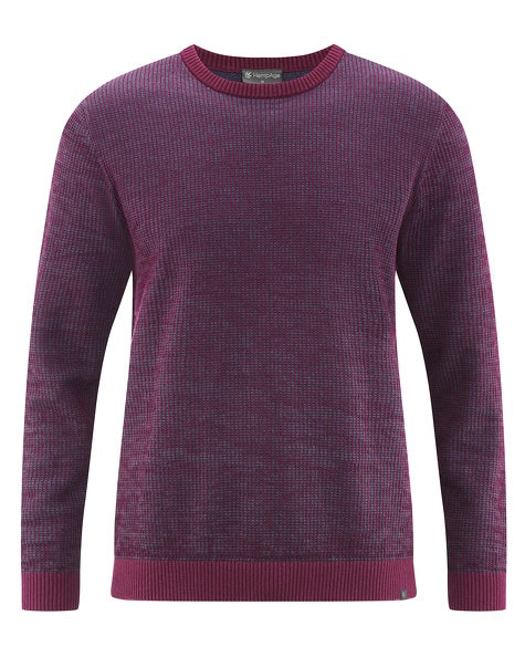 Zweifarbiger Hanf Strickpullover | Men Normal Fit | LZ346