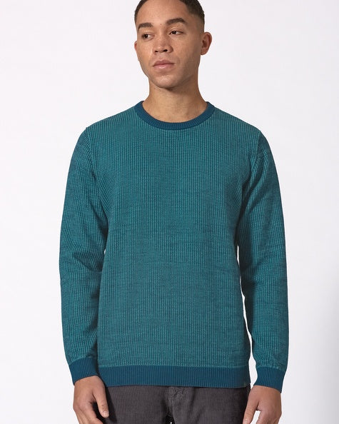 Zweifarbiger Hanf Strickpullover | Men Normal Fit | LZ346