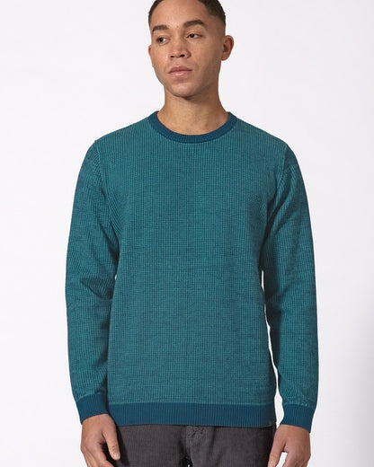 Two-tone hemp knitted sweater | Men Normal Fit | LZ346