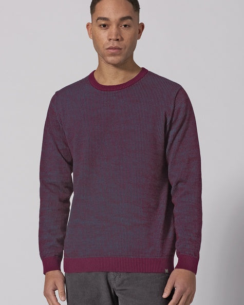 Two-tone hemp knitted sweater | Men Normal Fit | LZ346