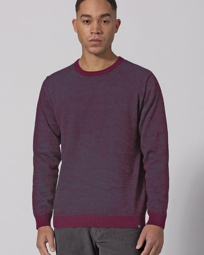 Zweifarbiger Hanf Strickpullover | Men Normal Fit | LZ346