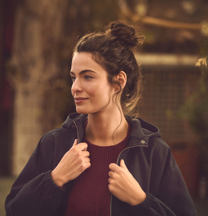 Manteau à capuche en chanvre | Coupe décontractée pour femme | DH767