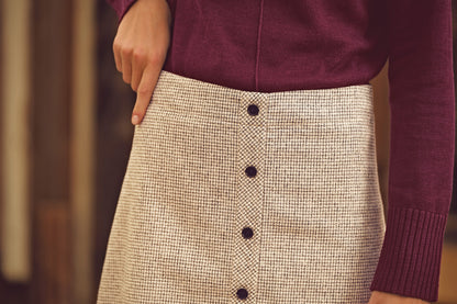 Jupe Pepita en chanvre | Femme | DH121