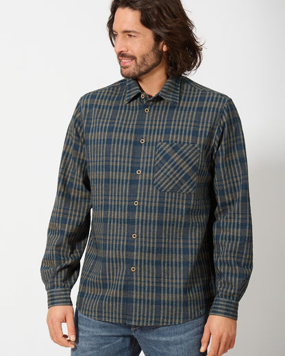 Chemise à carreaux en chanvre | Coupe décontractée pour homme | DH067