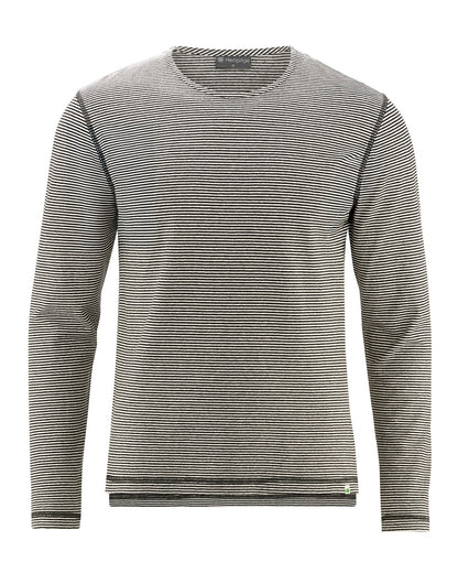 Chemise à manches longues en chanvre rayée | Coupe classique homme | DH803