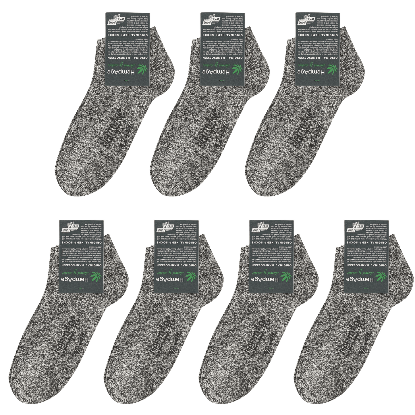 42% hemp sneaker socks | BL006