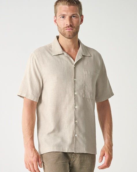 Hemp short sleeve shirt | Men Casual Fit | AT003 