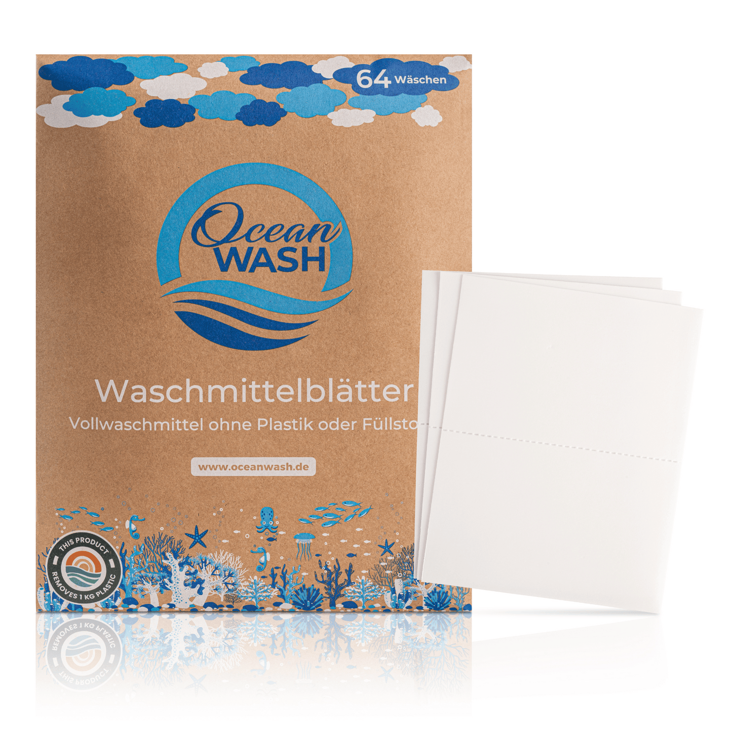 OceanWash Waschmittelblätter | Baumwollduft ☁️