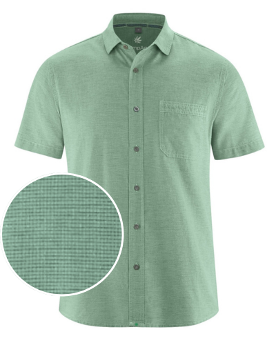 Hemp short sleeve shirt | Men Normal Fit | DH043 