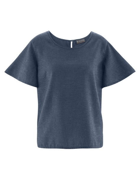 Hemp bell sleeve blouse | Women Normal Fit