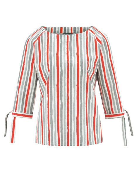 Striped hemp blouse | Women Normal Fit | DH173 