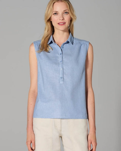 Sleeveless hemp blouse | Women Normal Fit | DH194 