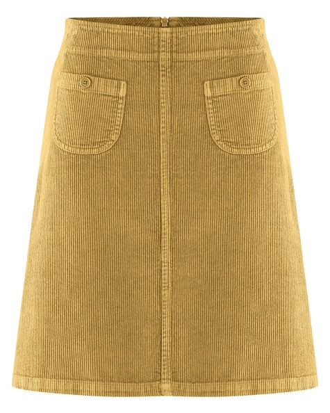 Simple hemp corduroy skirt | Women