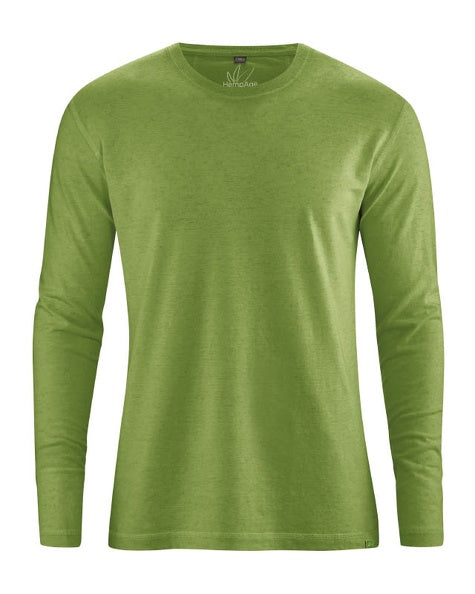 Basic hemp long-sleeved shirt | Men Normal Fit
