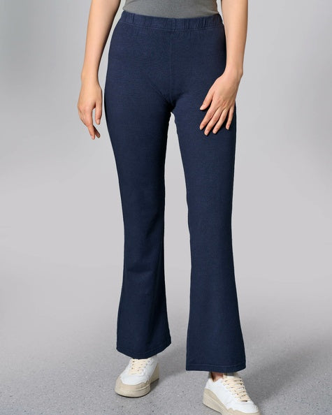 Comfortable hemp flared trousers | Women