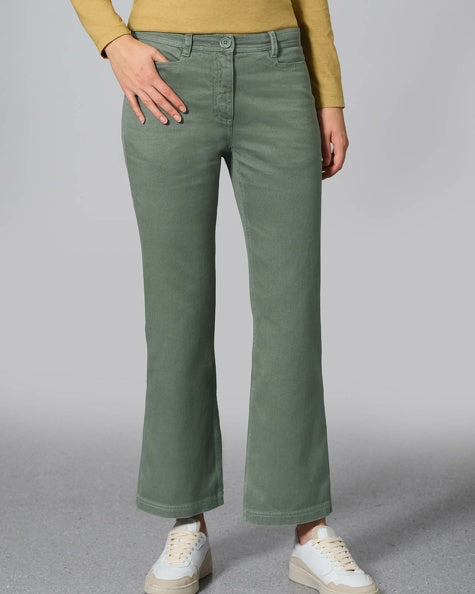 Fashionable hemp flared trousers | Women | DH594 