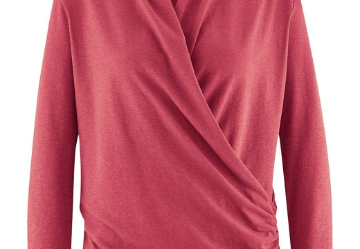 Attractive hemp long-sleeved shirt | Women Normal Fit | DH656