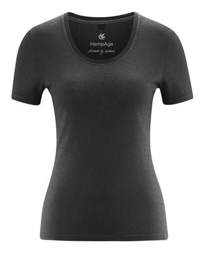 T-shirt en chanvre coupe slim | Coupe ajustée pour femmes | DH662 