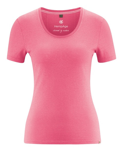 T-shirt en chanvre coupe slim | Coupe ajustée pour femmes | DH662 