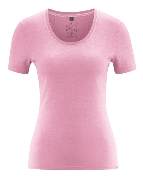 T-shirt en chanvre coupe slim | Coupe ajustée pour femmes | DH662 