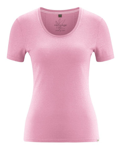 T-shirt en chanvre coupe slim | Coupe ajustée pour femmes | DH662 