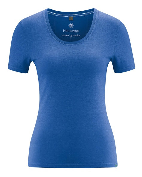 T-shirt en chanvre coupe slim | Coupe ajustée pour femmes | DH662 