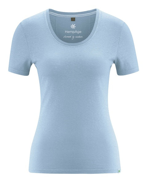 T-shirt en chanvre coupe slim | Coupe ajustée pour femmes | DH662 