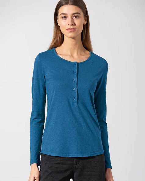 Basic Hemp Henley Shirt | Women's Relaxed Fit | DH667 
