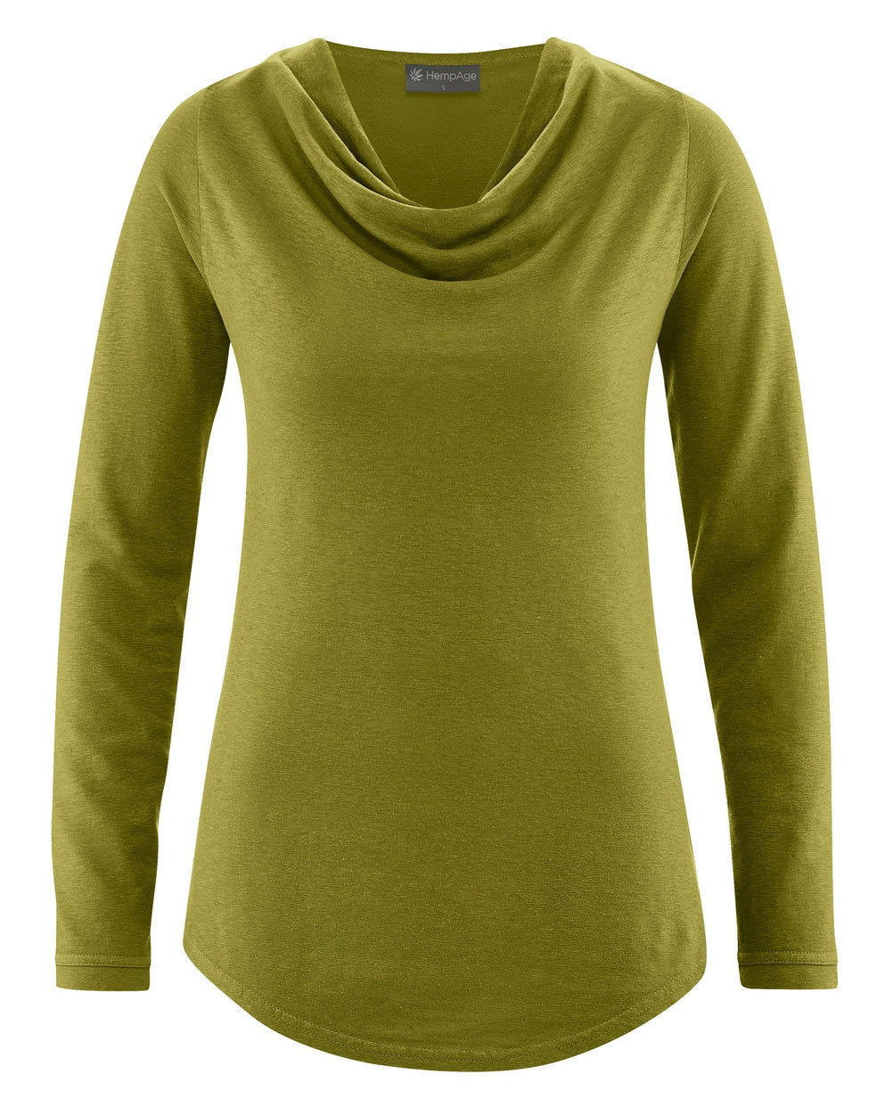 Chemise à manches longues en chanvre avec col cascade | Coupe décontractée femme | DH683