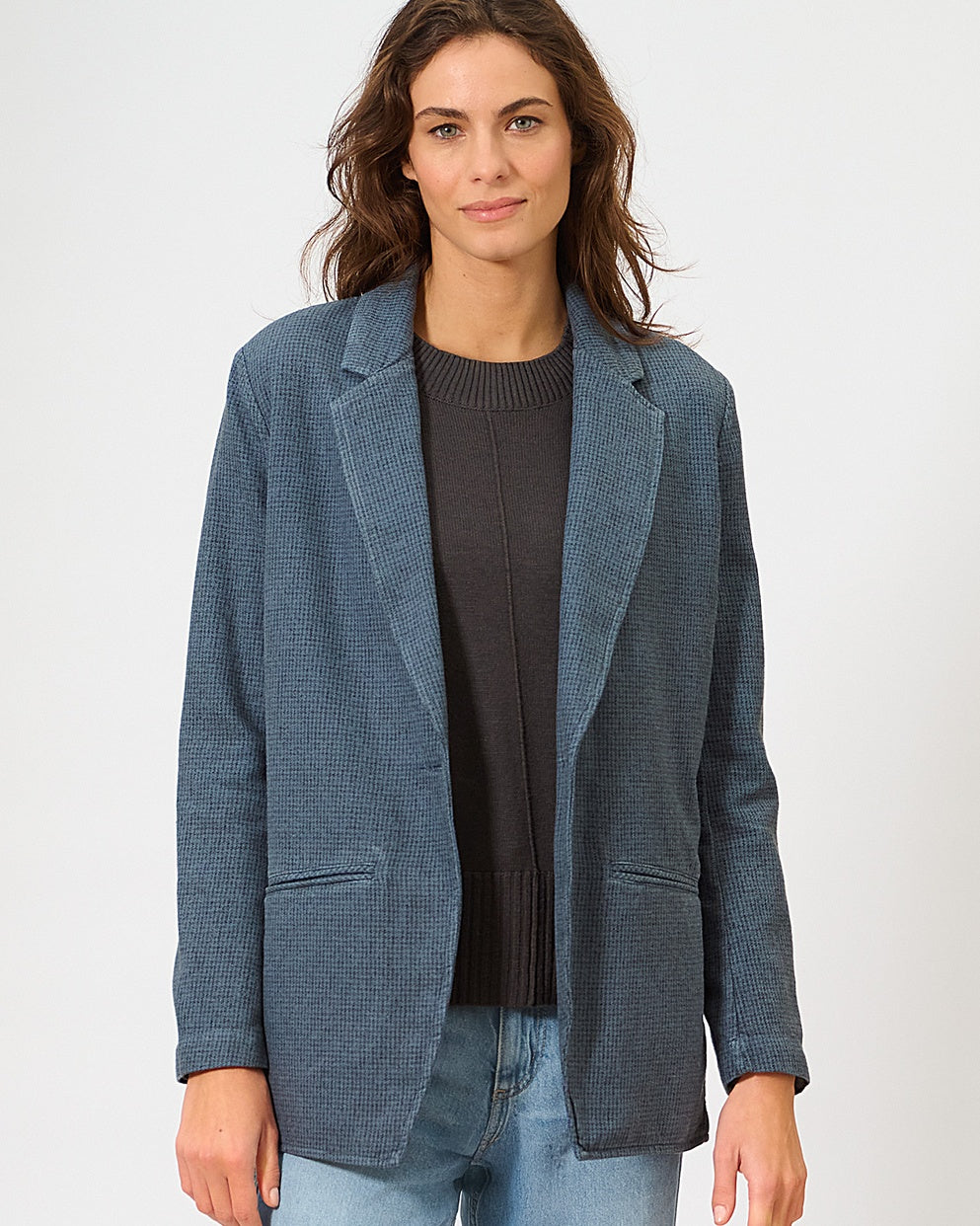 Blazer oversize en chanvre Pepita | Coupe standard | DH766