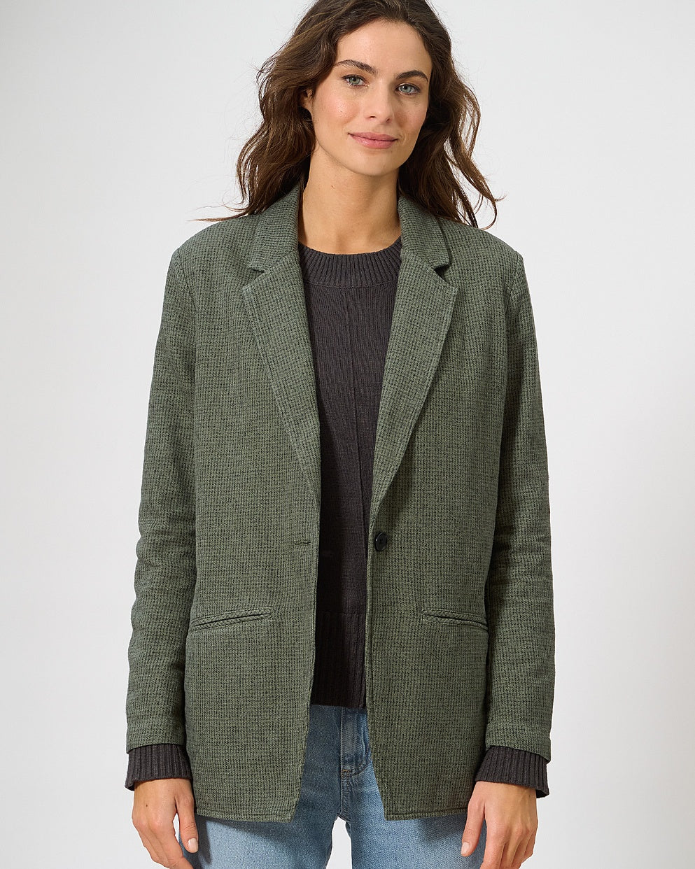Blazer oversize en chanvre Pepita | Coupe standard | DH766