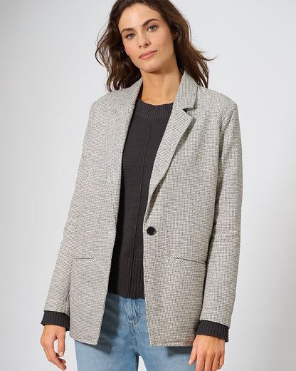 Blazer oversize en chanvre Pepita | Coupe standard | DH766