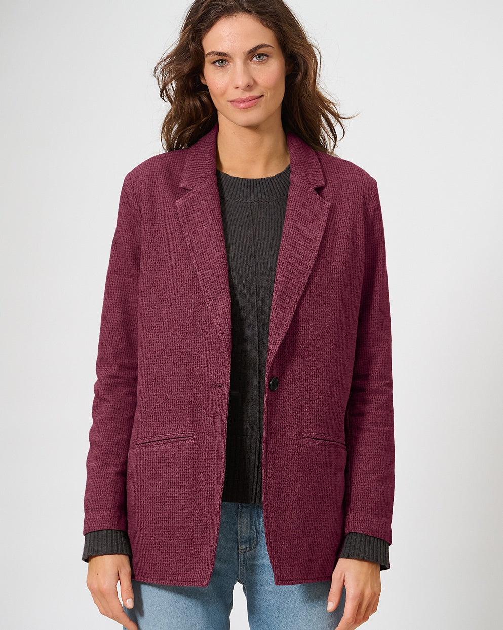 Blazer oversize en chanvre Pepita | Coupe standard | DH766