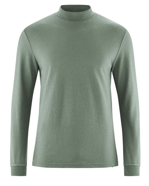 Hemp turtleneck long sleeve shirt | Men Normal Fit | DH845