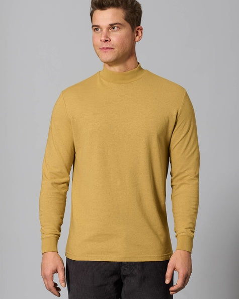 Hemp turtleneck long sleeve shirt | Men Normal Fit | DH845