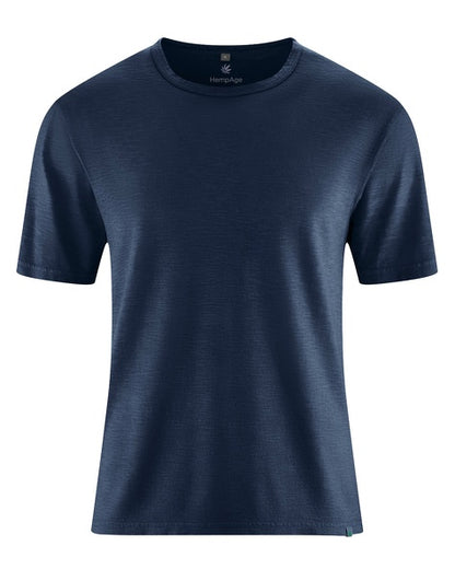 T-shirt en jersey flammé de chanvre | Hommes Coupe normale | DH846 