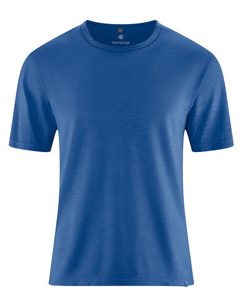 T-shirt en jersey flammé de chanvre | Hommes Coupe normale | DH846 