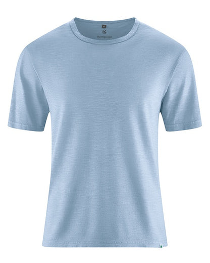 T-shirt en jersey flammé de chanvre | Hommes Coupe normale | DH846 