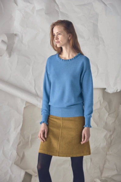 Pull tricoté en chanvre élégant | Coupe normale pour femmes | LZ312