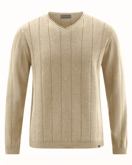 Nachhaltiger Pullover aus Hanf und Bio-Baumwolle, Fairtrade und OEKO-TEX zertifiziert