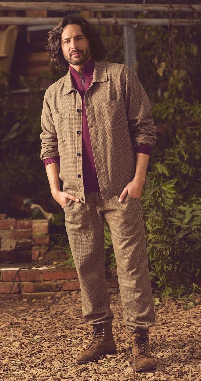 Nachhaltige Jacke und Hose aus Hanf und Bio-Baumwolle